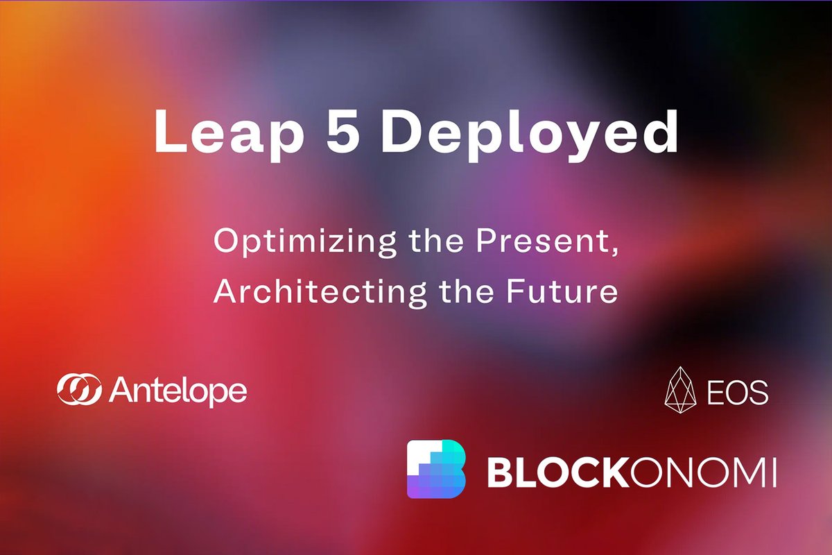 EOS Leap 5 Upgrade: Ushers in New Era of Speed and Scalability
blockonomi.com/eos-leap-5-upg…

<a href="/eos/">eos</a> #EOS $EOS