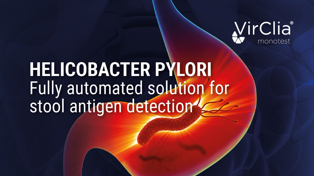 Meet #HELICOBACTER PYLORI Ag VIRCLIA® MONOTEST, flexible and fully automated CLIA test with highly sensitive objective results! Enhance your lab workflow with this on-demand #CLIA solution en.vircell.com/media/filer_pu… #VirClia #hpylori #diagnostics #infectiousdiseases #stoolsamples