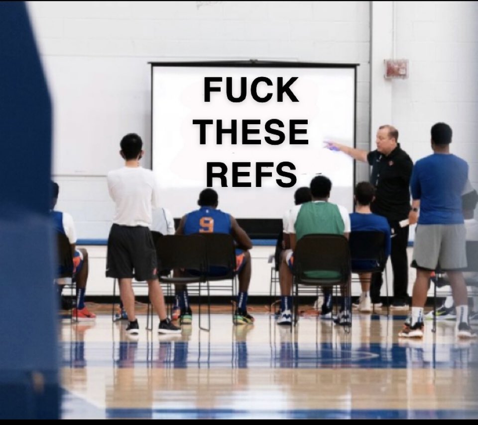 mbh2697's tweet photo. @nyknicks Absolute abomination of an officiating crew https://t.co/Z2pT4wlC3j