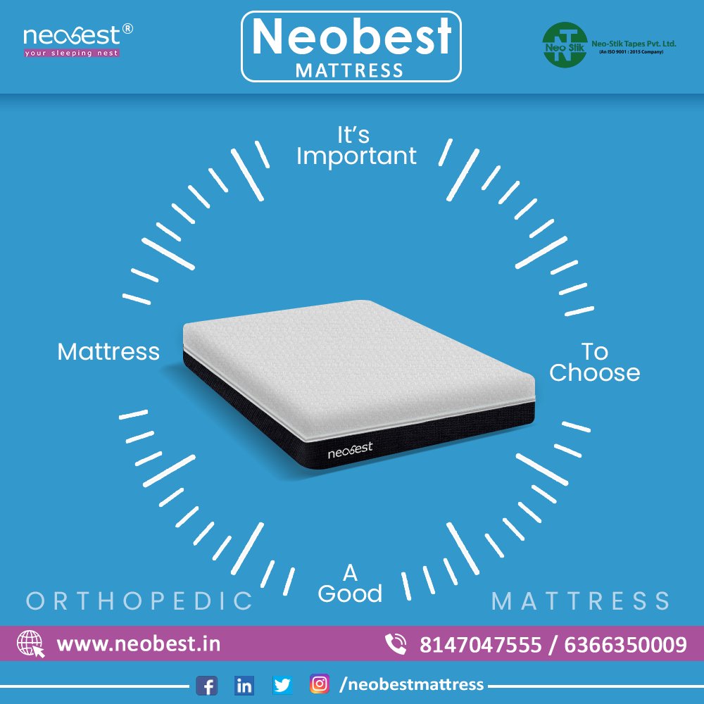 Revolutionize your sleep sanctuary with our Orthopedic Memory Foam Mattress. Because when it comes to sleep, comfort is non-negotiable! 😴 

Visit Now: neobest.in

#SweetDreams #OrthopedicComfort #OrthopedicMattress #Mattress #NeobestMattress