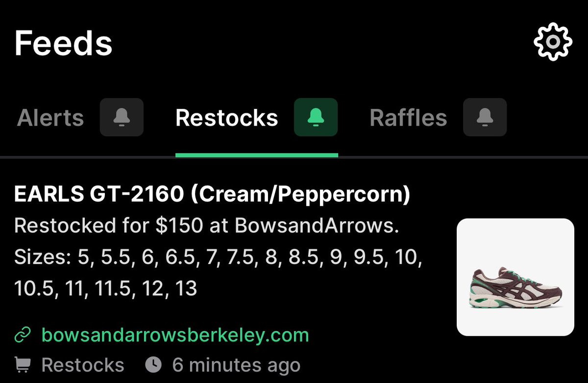 thesupply_app's tweet image. Almost like you just turn on Restocks &amp;amp; wait for the alert. Sounds too easy… 🫢