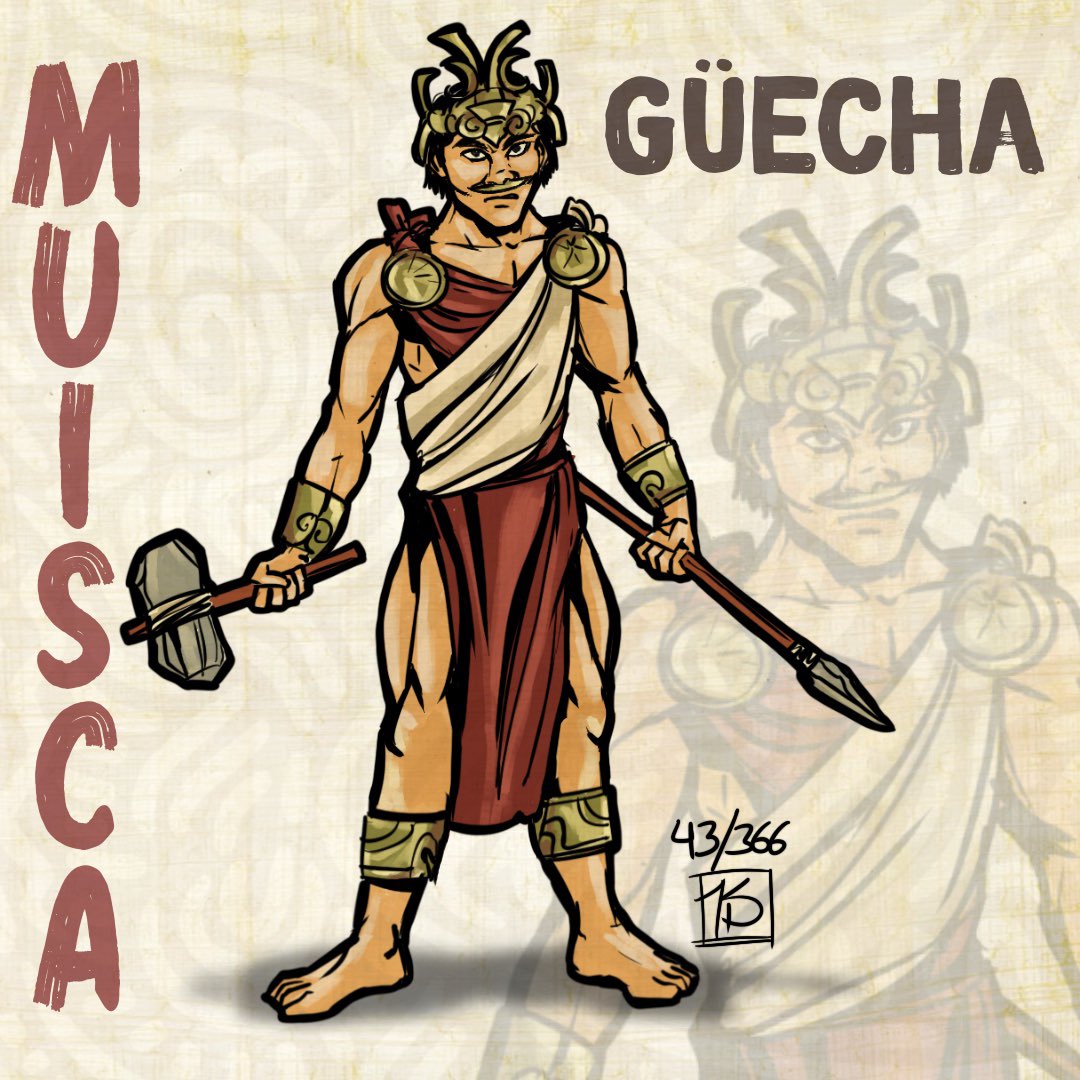 Karlozdesign's tweet photo. Güecha (guerrero muisca)
Alianza de tribus
43/366
#characterdesign #diseñodepersonajes #indigenous #indigena #tribusprehispanicas #muiscas #guecha #digitalart #procreate #comicart #comicbooks #comics #366drawingchallenge https://t.co/JGWvdjfJYd