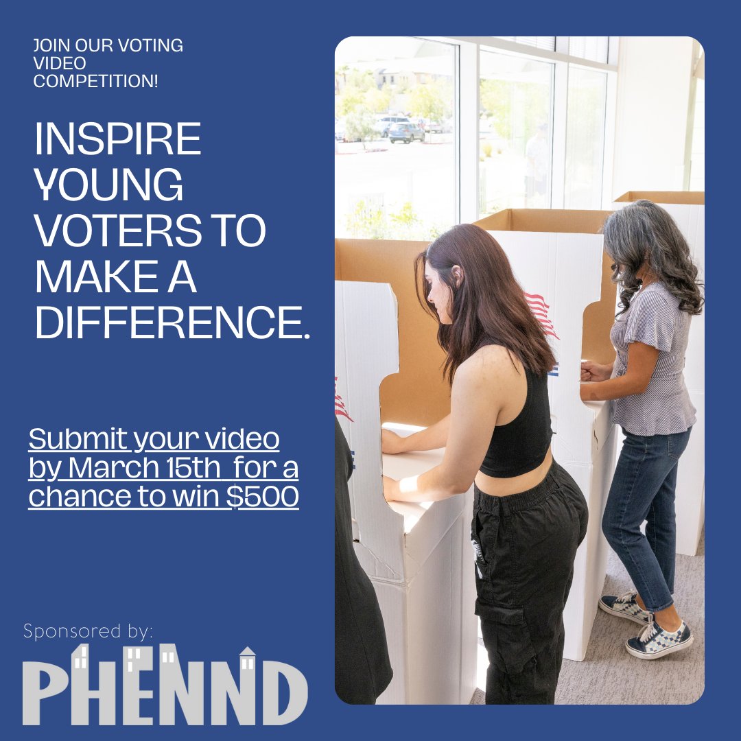 Announcing our first ever video competition for PA college students. Theme: #VOTING! Submit by 3/15 phennd.org/update/voting-…