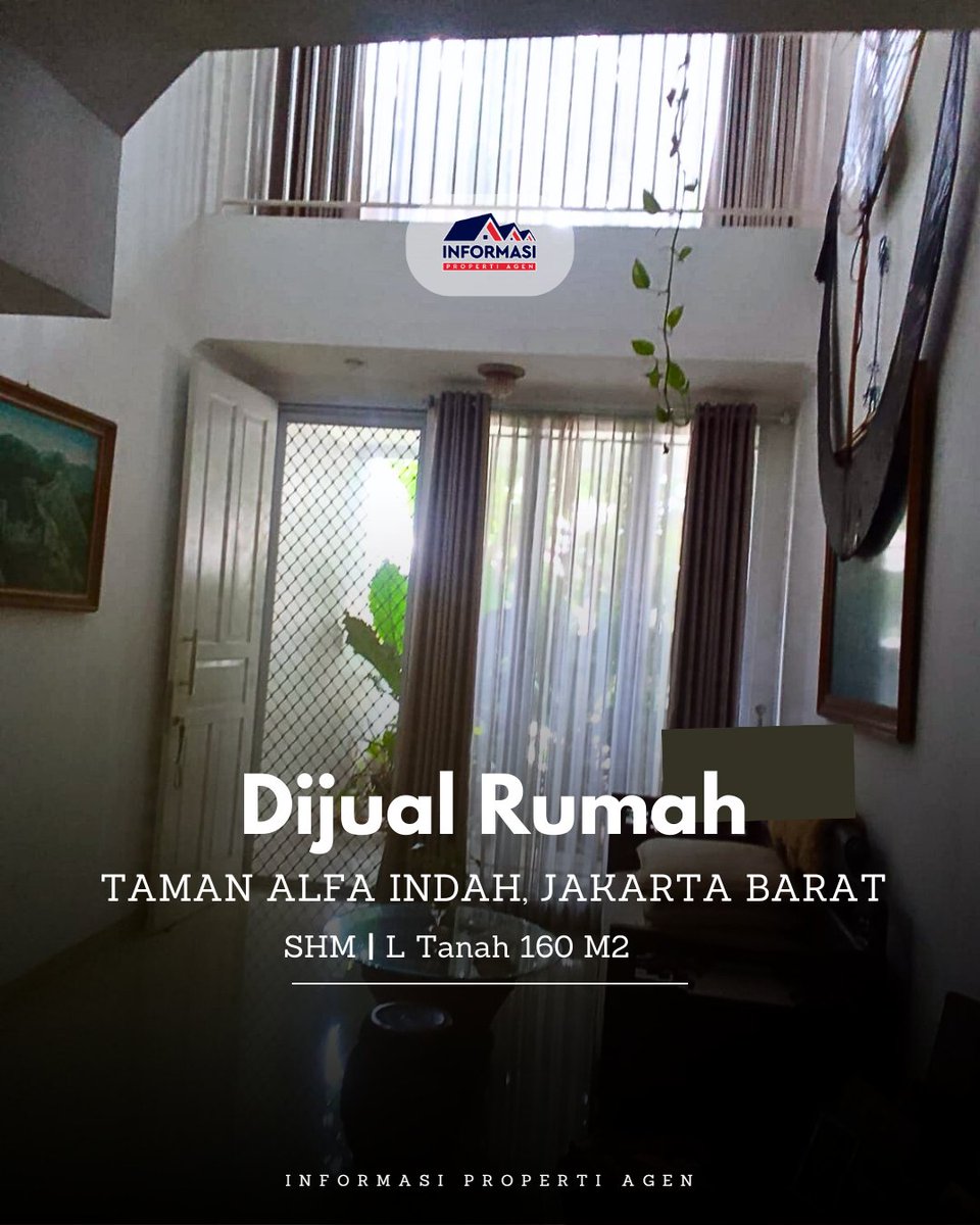 AgenInformasi's tweet photo. Dijual Rumah bagus siap huni jual cepat mau pindah LN Taman Alfa Indah, Jakarta Barat

Sertifikat SHM
L. Tanah 160 M2 (8 X 20)
L. Bangunan 350 M2
Kamar Tidur 3 + 1
Kamar Mandi 3 + 1
Lantai 3
Line Telepon 1
Daya Listrik 2200 Watt

Call Me
CICIL 0815-9915-765

-INDRA_ https://t.co/j7qwlWmXcP