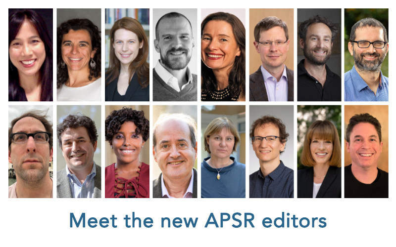 NEWS - Meet the New Editorial Team for @apsrjournal - cup.org/497m578 The new editorial team begins their editorship of the APSR on June 1, 2024, and their term runs through May 31, 2028. @APSAtweets