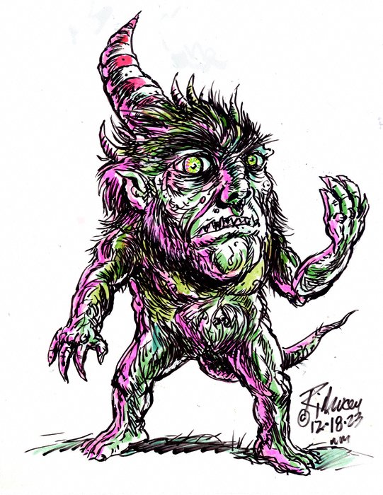Thedocbot's tweet photo. #MondayMonster sort of day and past drawings still #ForSale 8.5x11 on slick paper. $20 plus postage to your area! Chills! #monsters #monsterart #painting #MonsterMonday #artforsale #originalart #draw #horror #HorrorCommunity #drawrick #artforsalebyartist #colorinkdrawing https://t.co/5ysqGTrYOx