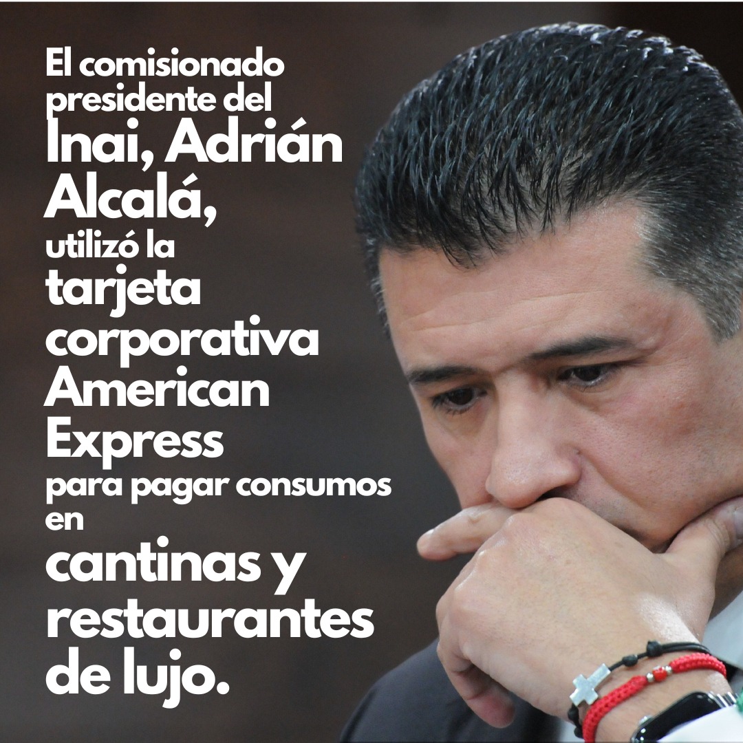 contralinea's tweet photo. #ASF revela que presidente del @INAImexico usó American Express en cantinas

Lee aquí 👉 https://t.co/lD2oZ9p57K
#Contralínea #PeriodismodeInvestigación https://t.co/BkVbpGmo9y