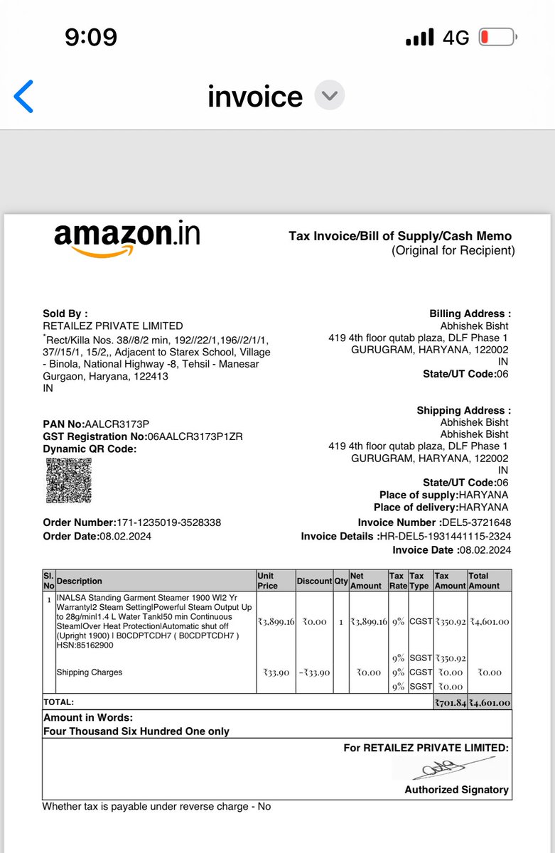 breezenegi's tweet image. @amazonIN @amazon how #pathatic is this u sent incomplete order nd now ur team asking me that have I made video during opening the box. How would I know that you are sending me incomplete product. I have ordered @INALSA_OFFICAL iron steamer and there is  steel pipe missing