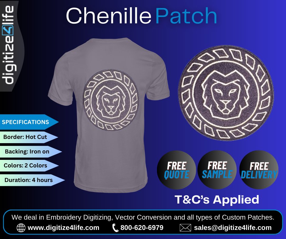 Elevate your style with custom patches for every apparel! 🧢👕✨ From t-shirts to caps, jackets to hoodies, express your unique personality and make a statement with our customizable patches. Let's bring your vision to life, stitch by stitch!

#custompatches #personalizedstyle