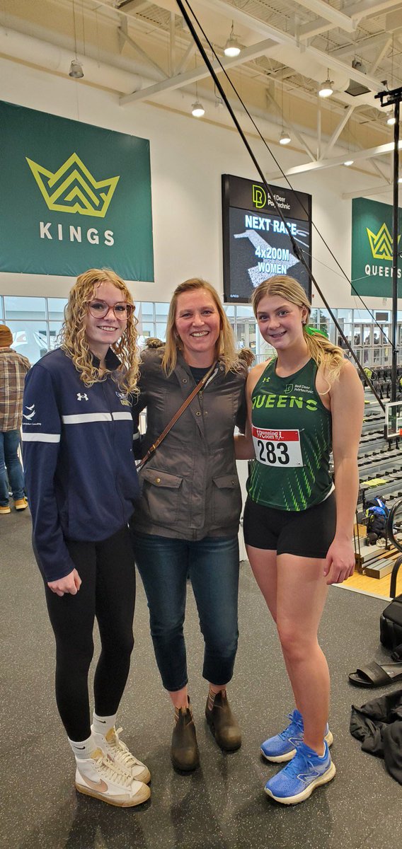 Coach Ang got to watch 2 former Mustangs compete at the college level this weekend. Hannah runs for NAIT and Emily runs for RDP.
It is so awesome to see Mustangs Alumni competing at the next level! #BuildingMomentum #Reconnection <a href="/WCPS72/">Wolf Creek Schools</a>