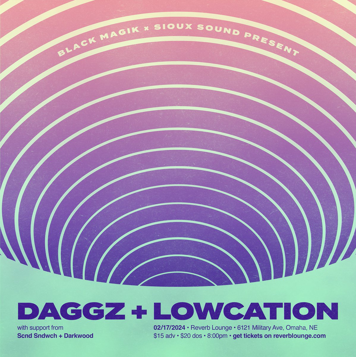 SiouxSoundCollective (@sioux_sound) on Twitter photo Much excited to return to the <a href="/reverb_lounge/">Reverb Lounge</a> in Omaha this Saturday with :
Daggz
<a href="/lowcationmusic/">Lowcation</a>
<a href="/ScndSndwch/">🥪SCND SNDWCH🥪</a>
& <a href="/darkwoodbeats/">darkwood</a> Much excited to return to the <a href="/reverb_lounge/">Reverb Lounge</a> in Omaha this Saturday with :
Daggz
<a href="/lowcationmusic/">Lowcation</a>
<a href="/ScndSndwch/">🥪SCND SNDWCH🥪</a>
& <a href="/darkwoodbeats/">darkwood</a>