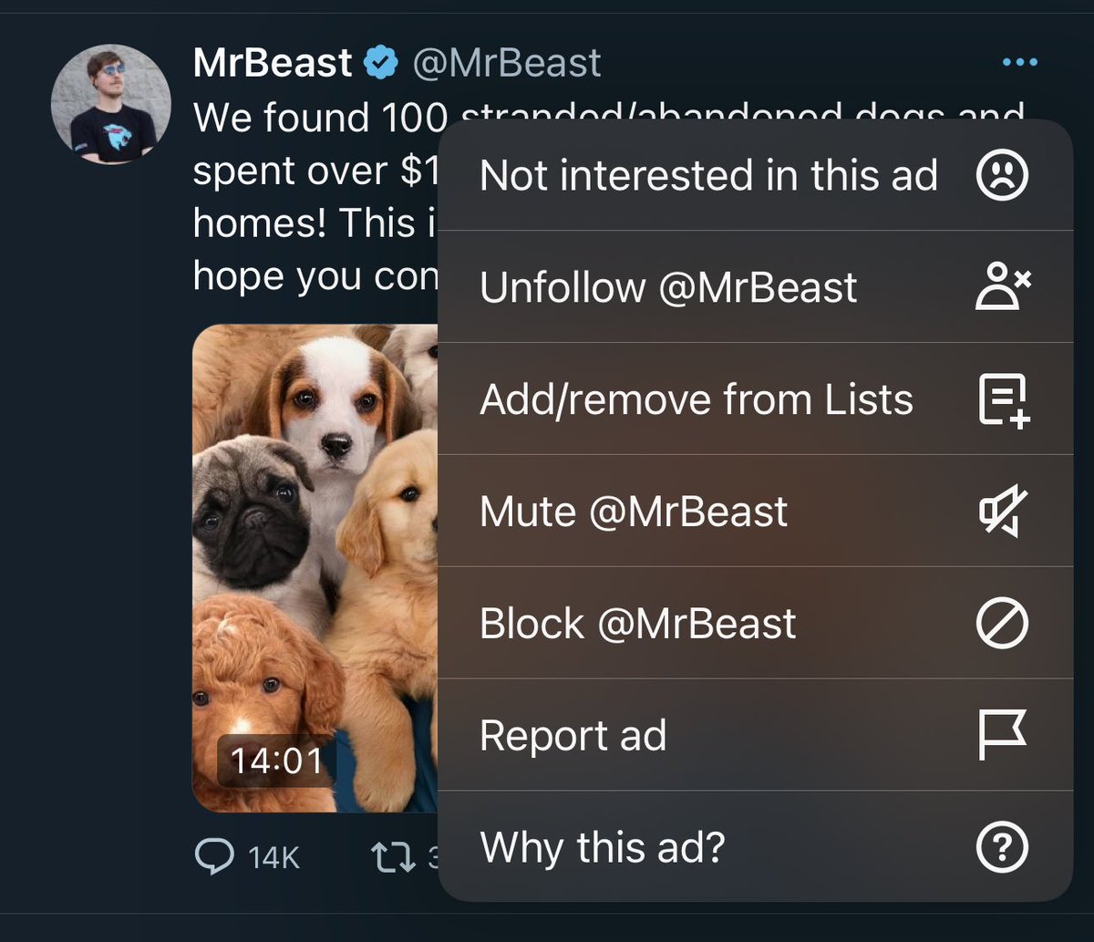 ExplosiveHiC's tweet image. Confirmed. twitter has made mr.beast videos “ads” thats why they show up so often in your feed. they are manufacturing views so people think that uploading long form content to twitter is viable.