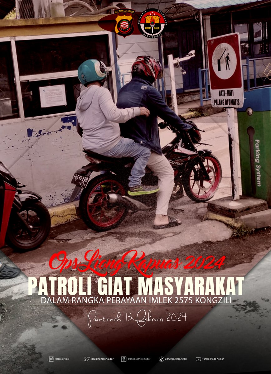 BidhumasKalbar's tweet image. Satgas polair melakukan pengamanan dan menjamin rasa aman berlalulintas kepada masyarakat melalui jalur perairan dan sungai selama berlangsungnya perayaan imlek dan cap go meh 2024
#imlek2024
#opsliongkapuas2024