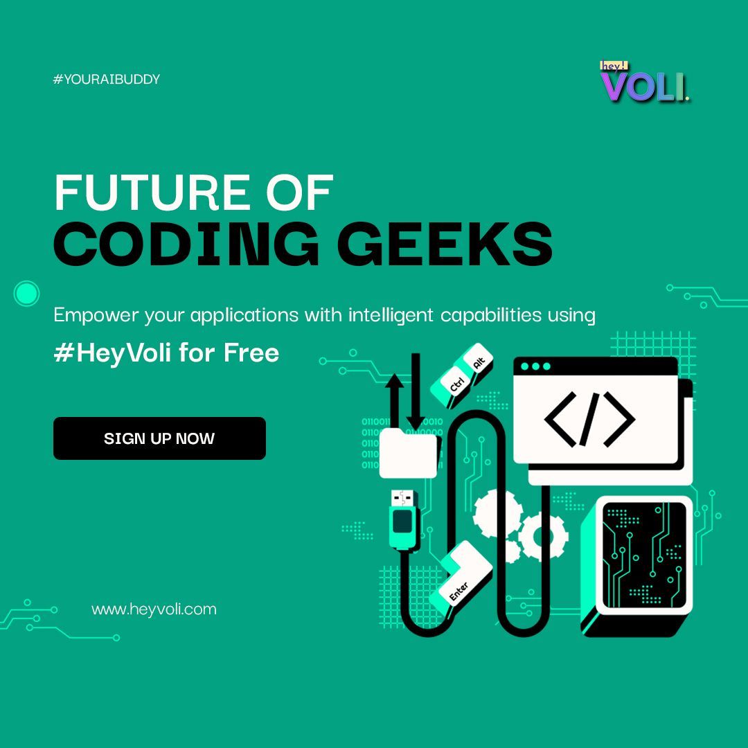 heyvoli's tweet photo. 🌟 Dive into the future of coding with Heyvoli's AI Coder! 🚀

✨ Seamlessly crafted user experience: Say goodbye to complexity and hello to effortless coding with our intuitive platform design. #UserExperience #IntuitiveDesign #Productivity #AIAssistance #Heyvoli #AIcoder https://t.co/6ilbx7o4nC