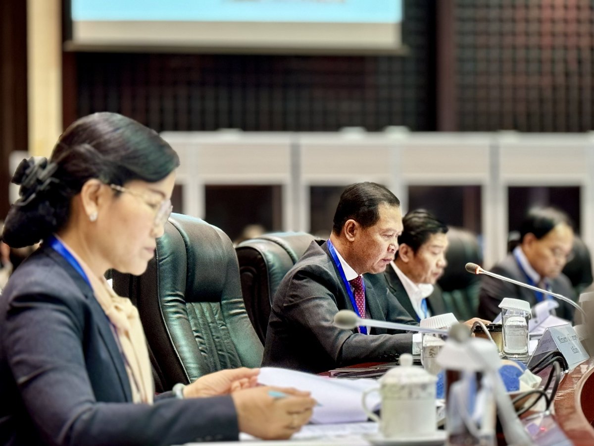 BakhodirAB's tweet photo. At #RTIM this morning, Government of Lao PDR π±π¦ presented Mid-Term Review of the 9th NSEDP, its Financing Strategy #INFF and the pathways to #LDC graduation: Vice-Minister Outhavong of MPI and Vice-Minister Khaykhamphitoune of MoFA speaking π£οΈ to development partners https://t.co/Pgt2coHnBL
