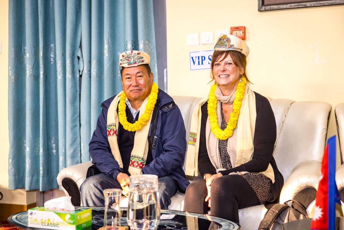 AusAmbNP's tweet photo. Great to see firsthand @icimod's work with local partners to support vulnerable communities adapt to the impacts of climate change and build resilience through nature based solutions, DRR and green livelihoods. https://t.co/LpJUEECk7Y