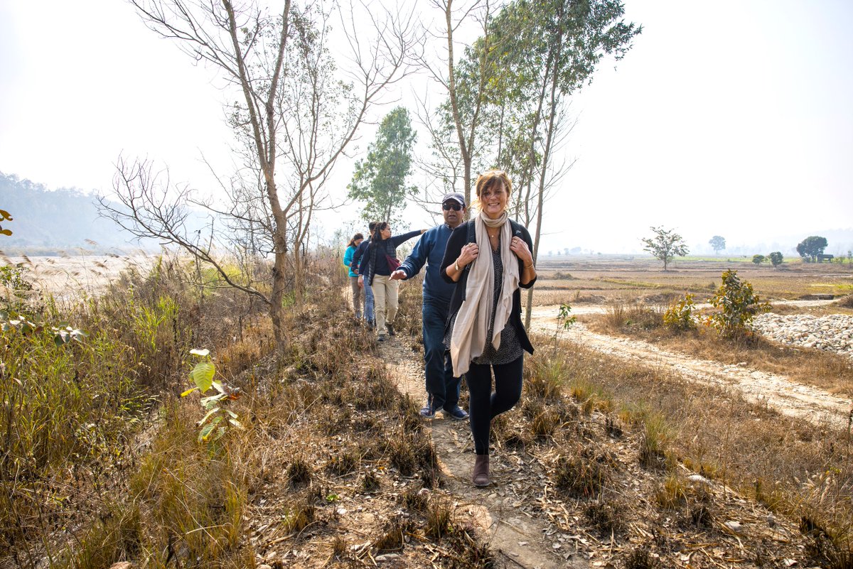 AusAmbNP's tweet photo. Great to see firsthand @icimod's work with local partners to support vulnerable communities adapt to the impacts of climate change and build resilience through nature based solutions, DRR and green livelihoods. https://t.co/LpJUEECk7Y