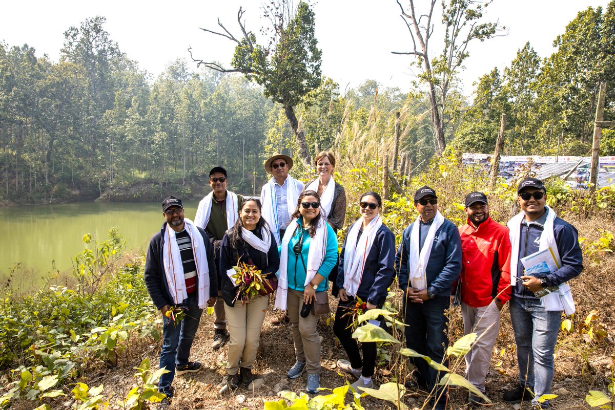AusAmbNP's tweet photo. Great to see firsthand @icimod's work with local partners to support vulnerable communities adapt to the impacts of climate change and build resilience through nature based solutions, DRR and green livelihoods. https://t.co/LpJUEECk7Y