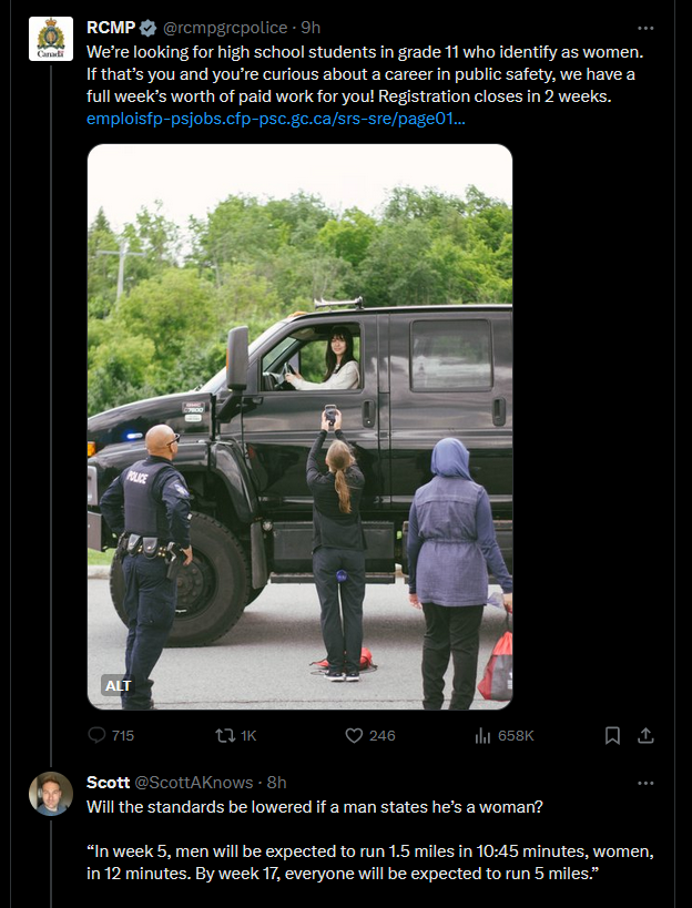 FyMakeme's tweet photo. @rcmpgrcpolice @Derekrants @DiagolonPrime @Jeremy_MacKenzi @freechid 

Seems we stepped on the #horsetramplers toes again. NO COMMENTS allowed on the #BruteSquad post about #EqualityForAll 

such #policefragility #NoSenseofHumor https://t.co/WeokY2Hzt3