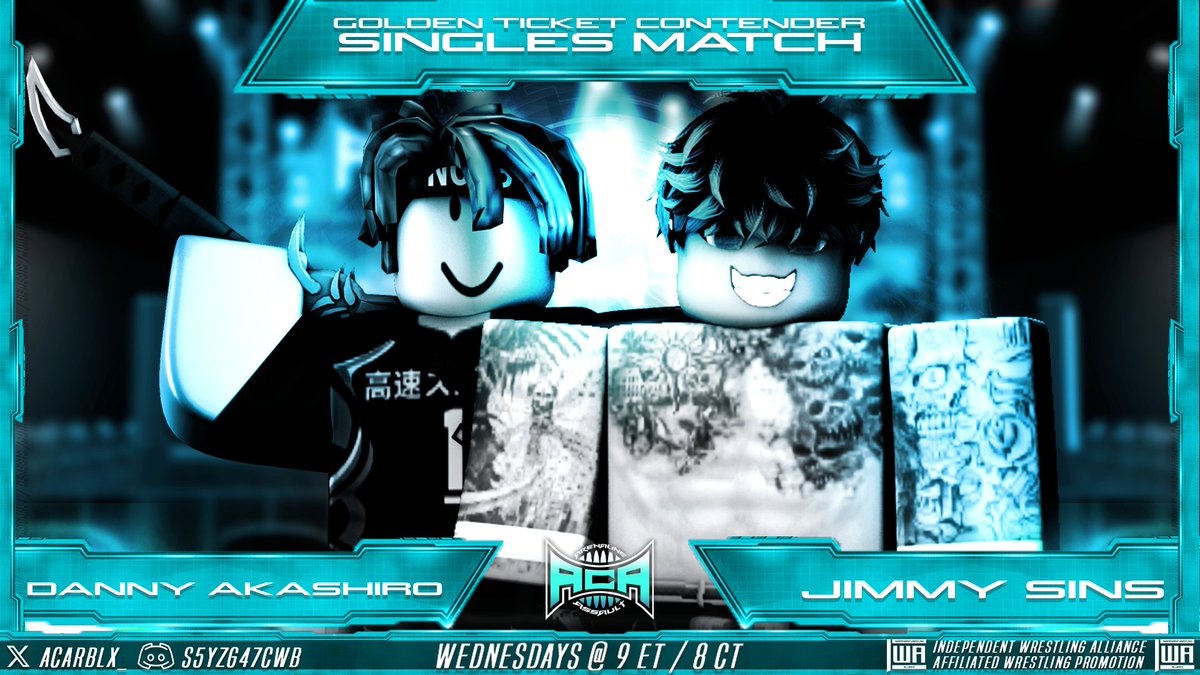 [ ACA ]
マックス・ナバーロとのACAグランドピュア王座決定戦に向けたナンバー1コンテンダー対決、そしてゴールデン・チケット・マッチの予選マッチなど、盛りだくさんの内容だ！

[ MATT BAKER VS IVD ]

[ SWERVE MICKLAND VS STRIFE ANDROID ]

[  SINS VS AKASHIRO ]

[ MAY WHITE VS LOGAS PAUL ]