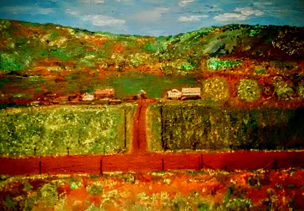 'I  did this landscape 40 years ago, where I grew up!' #ForMyGrandparents #naturelovers #landscapeart #art #Montana #NatureKnowsNoBorders