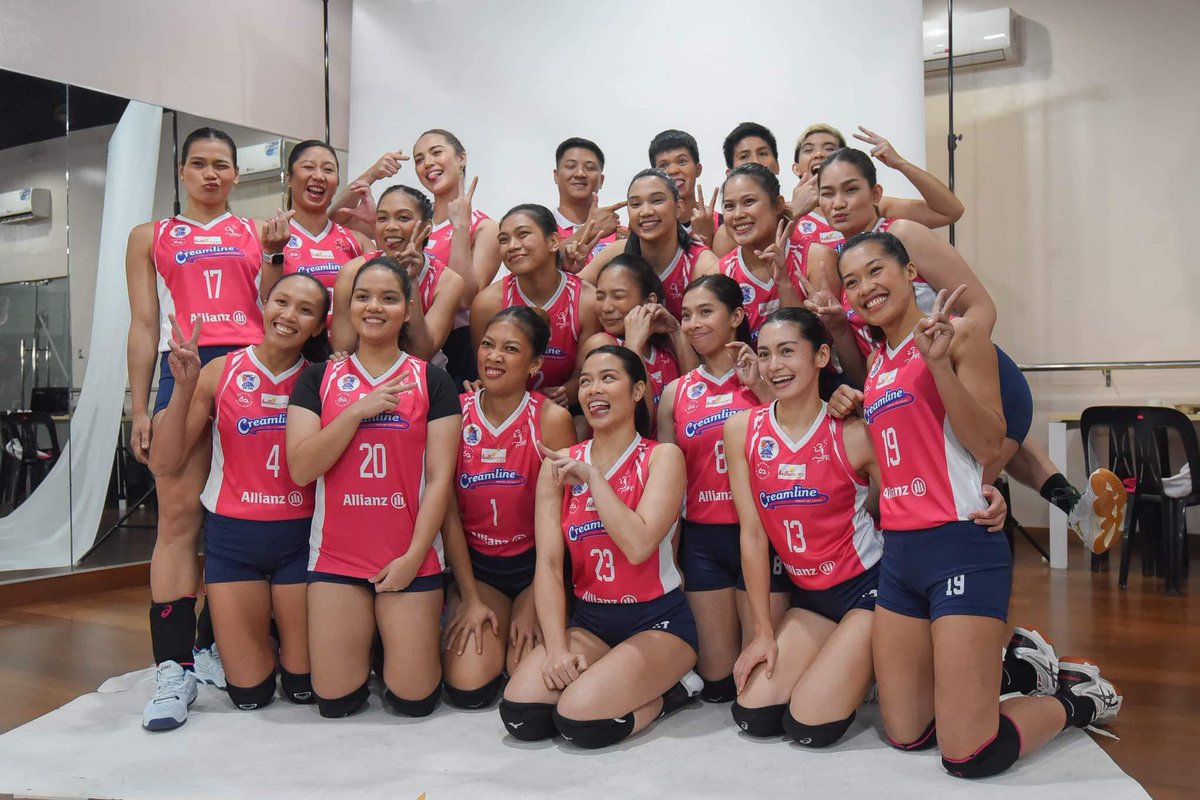 Alyfinity2's tweet photo. Creamline’s behind the scene photos at the #PVLMediaDay 🍦💖

#PVL2024

@PVLph https://t.co/jM0VgmLKMq