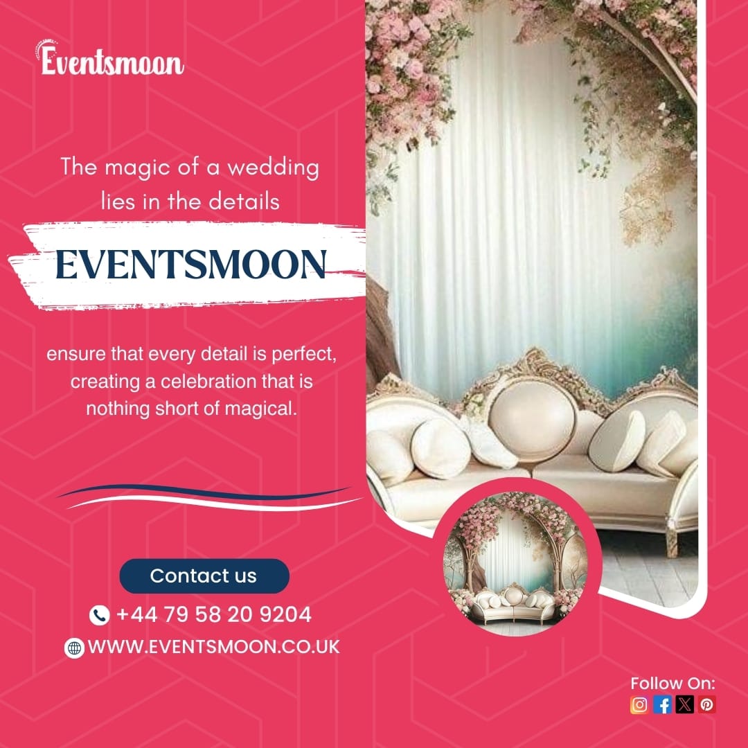 London's Top Wedding Planners

Eventsmoon ensure that every details is perfect, creating a celebration that is nothing short of magical.

#eventsmoonuk #weddingplanneruk #topweddingplanners #weddingplannerslondon