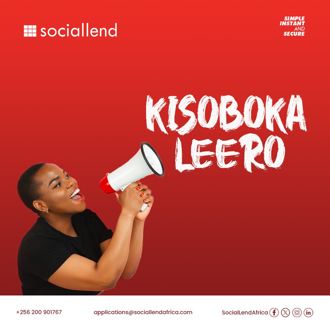 SociaLendAfrica's tweet photo. Unlock new opportunities with our working capital loans.
#workingcapitalloans
#sociallendafrica
 Reach us at +256 200 901 767 https://t.co/qDVNZlfQgt