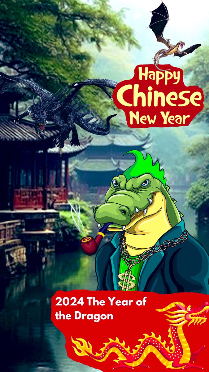 CryptoCrocWorld's tweet image. The Year of the Dragon has arrived ! 🧧🐊🐲 
Celebrations continue ! 💥
#cryptocrocs are the dragons of the jungle 🤫
Get yours right now on our website cryptocrocs.world and on all main markets: 🐊 #opensea 🐊#rarible 🐊 #looksrare🐊#mintable 🐊#magiceden
