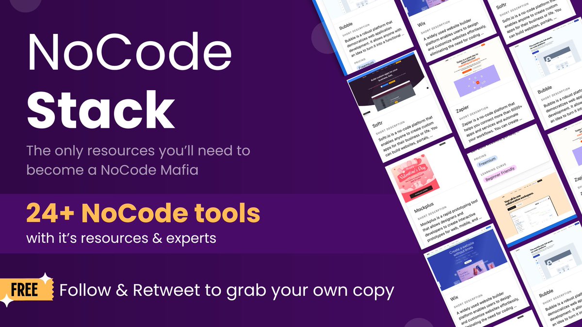 Discover over 25 essential no-code tools to revolutionize your professional life!
Just leave a comment below with your favorite no-code tool, and we'll send you the exclusive directory link via DM! We can't wait to see how these tools will help you succeed. 
<a href="/eraofnocode/">Era of No Code</a> #NoCode