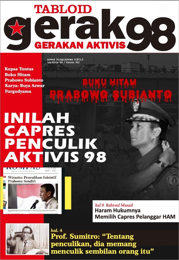 SariPutri96's tweet photo. Jangan sampai termakan gimmick. Ingat kawan, dia itu pelanggar hukum dan HAM. Tidak ada alasan untuk dukung dia jadi pemimpin negara. #PelanggaranPemilu #TolakDinastiPolitik #Jokowi #BocilGibran #Pilpres2024 #PrabowoPenculik #Asalbukanprabowo https://t.co/LerDXRpg6m