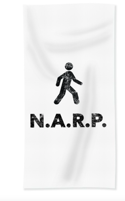 Our funny NARP design helps you proudly display your non athletic regular person-dom

Other NARP designs too, shown on a beach towel available on 100+ more products

#BuyIntoArt #NARP #NonAthleticRegularPerson #NonAthletic #CollegeHumor #HateSports #Nerd #NerdGifts #NerdGiftIdeas