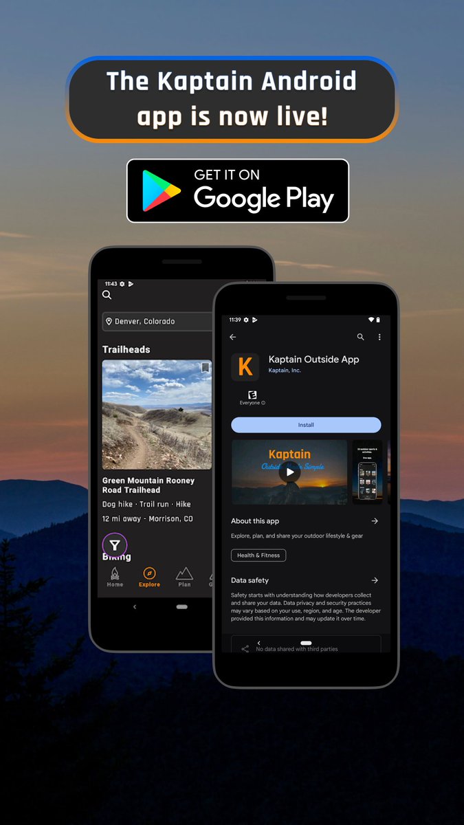 Our Android app is now live on google play. One step closer to making outdoor recreation more accessible for all. Invite anyone to your next epic trip or activity!