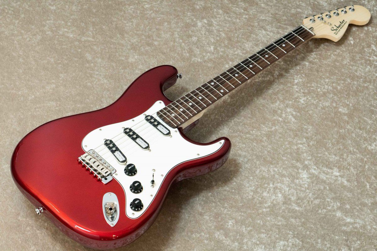 美品 SCHECTER PS-ST-DH-SC /BLK/M スキャロップ 限定 PS-ST-DH-SC #S2208073【スキャロップ指板】【限定生産モデル