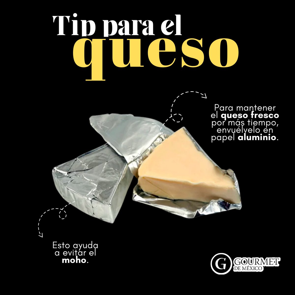 gourmetdemexico's tweet photo. Aumenta la duración de tu queso con este sencillo tip. ¡Inténtalo ahora! 🧀

#ConsejosCulinarios #QuesoFresco #TipsGourmet #GourmetDeMéxico https://t.co/Ol80ZyzTh6
