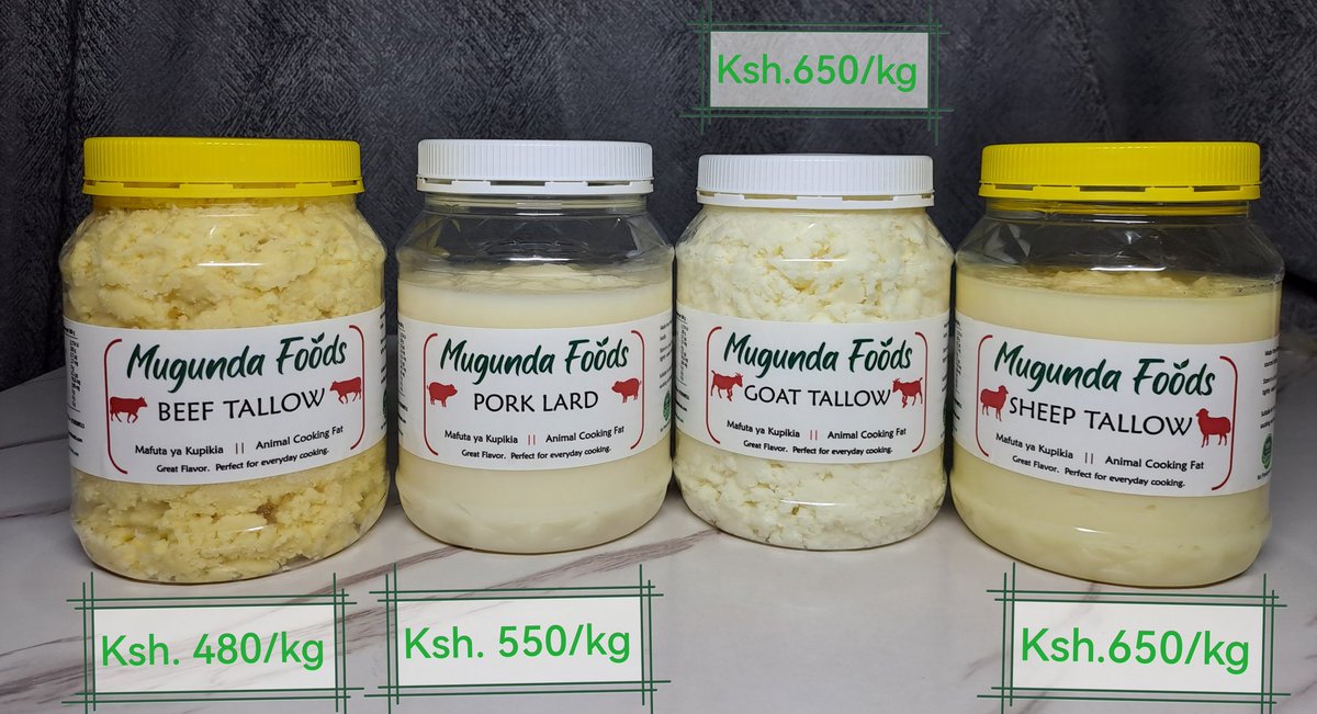 MugundaFoods's tweet photo. @beth_kasinga Pure animal cooking fat. Naturally processed, no additional flavors or preservatives. Call/WhatsApp 0729 589 511 to place your order https://t.co/eigtz9yqNB