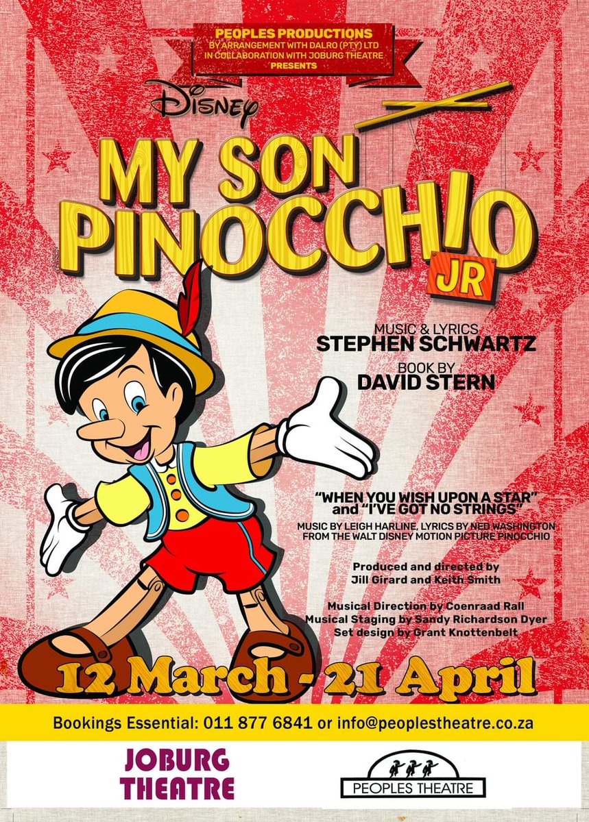 Collett Dawson (@collettdawson) on Twitter photo Ideal family fun at <a href="/peoples_theatre/">Peoples Theatre</a> to kick off 2024!
My Son Pinocchio from 12 March.
Get your tickets at <a href="/webticketsSA/">webtickets.co.za</a> or <a href="/joburgtheatre/">Joburg Theatre</a> Ideal family fun at <a href="/peoples_theatre/">Peoples Theatre</a> to kick off 2024!
My Son Pinocchio from 12 March.
Get your tickets at <a href="/webticketsSA/">webtickets.co.za</a> or <a href="/joburgtheatre/">Joburg Theatre</a>