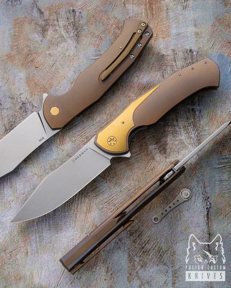 PolishKnives's tweet photo. Available !!!🤩💯🇵🇱🗡💥💥💥💥💥💥💥💥💥💥
FOLDING KNIFE FOLDER MANTIS 121 M390 HERMAN KNIVES
Knives made by 🇵🇱 @hermanknives_official
Foto made by @erikoromantiko
#mantis #pvdcoatingpivot #goldanodized #titaniuminlay #hammered #handmade
https://t.co/Nm0VSfWhQJ https://t.co/D4FtvfTyBR
