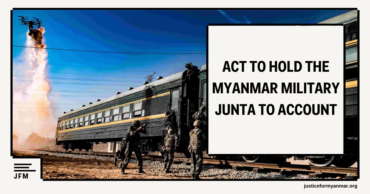 JusticeMyanmar's tweet photo. A reminder that ASEAN trains and legitimises the Myanmar military, which is now intensifying its campaign of terror through forced conscription. 

#ASEAN is not just ineffective, it is complicit in the illegal Myanmar junta's atrocity crimes! https://t.co/yY1rvvEWuD