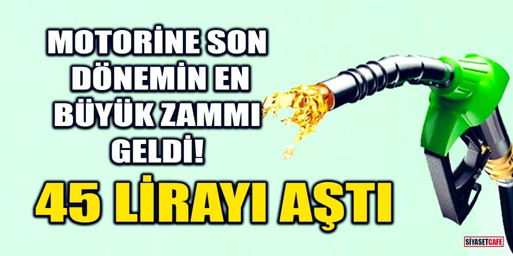 #Motorin’e gelen 2 lira 55 kuruş #ZAM, yandaş ağzıyla ‘GÜNCELLEME’ sayesinde pompa satış fiyatında yeni bir rekor kırıldı ve litrede 45 lirayı geçti.
Siz istediniz AKP yaptı.