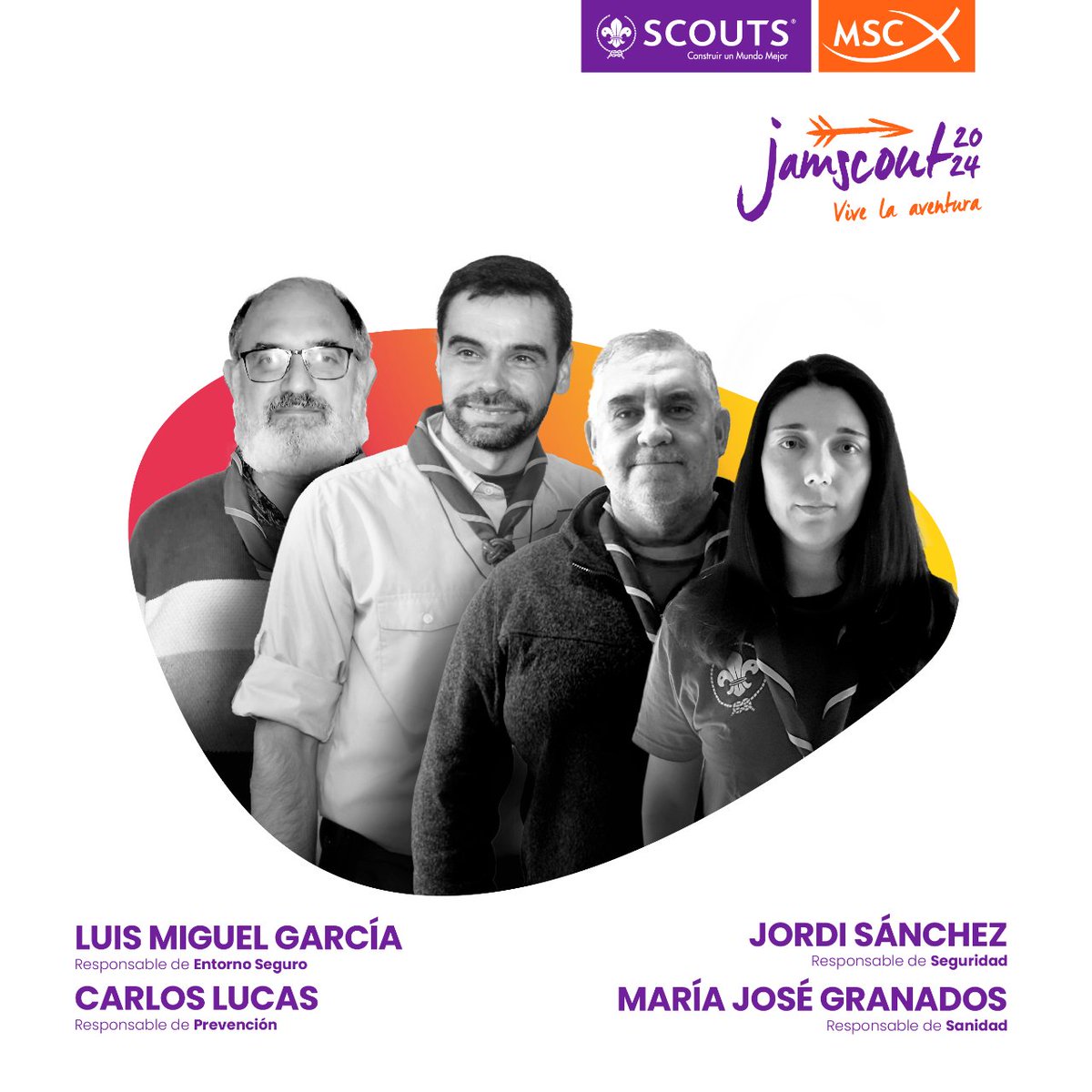 scouts_msc's tweet photo. ¡Conoce al Equipo de Sanidad y Seguridad del Jamscout 2024! 📢

Se encargan de velar por la seguridad y la salud de todos los niños, niñas y jóvenes que se van a venir con nosotros a vivir la mayor aventura del 2024. 👏 https://t.co/0yw7lCqv0l