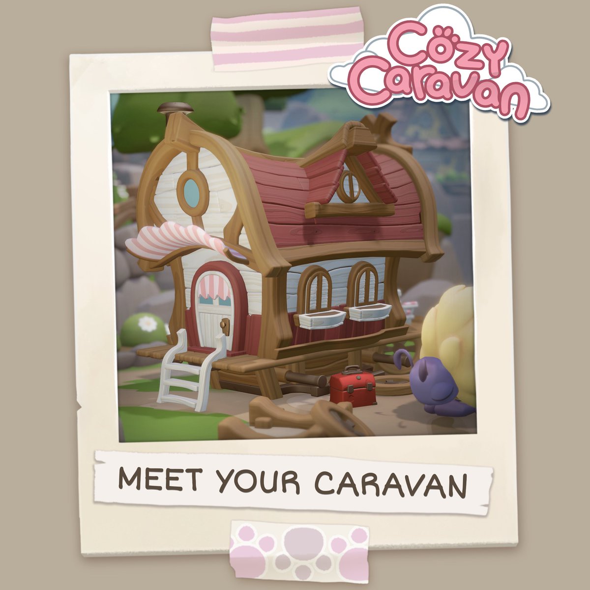 CozyCaravanGame's tweet photo. 🚎 This well-loved caravan, a cherished gift from your dear aunt, carries stories in every creak and crack.

With Bubba's help, turn this quaint wagon into a home fit for every path and market place.🐝

Wishlist now! https://t.co/YraKWUnBXG

#IndieGameDev #CozyGames #indiegames https://t.co/INU5ECKD5T