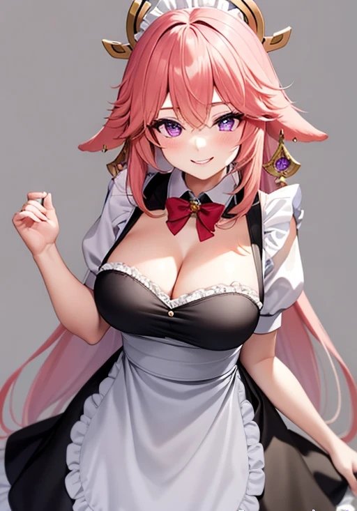 DarkArtist001's tweet photo. #GenshinImpact #AIgirl #AIArtworks #AIイラスト #Cute #fanart #maid #メイド #原神 #yaemiko #八重神子 https://t.co/S0WTlUGVDF