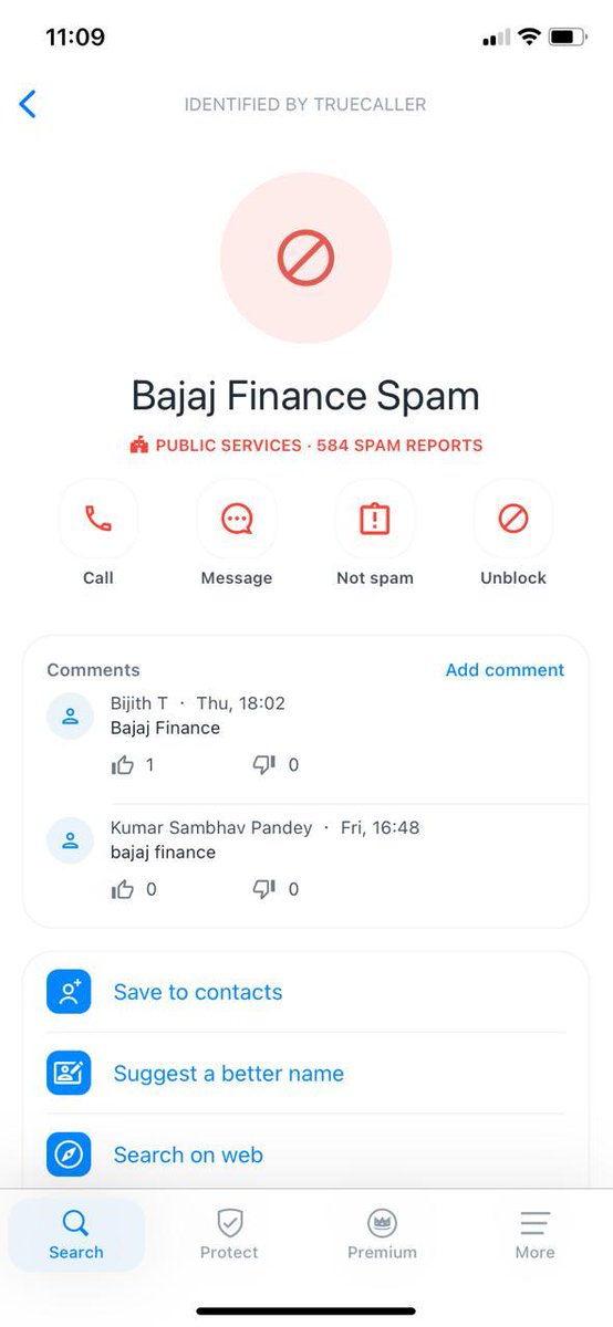 sandy160286's tweet photo. @DuveSwati46503 @Bajaj_Finserv @RBI @TRAI @sanjivrbajaj Even after doing tha these idiots won't stop calling. Here is the proof of today's call https://t.co/spklrCizLf