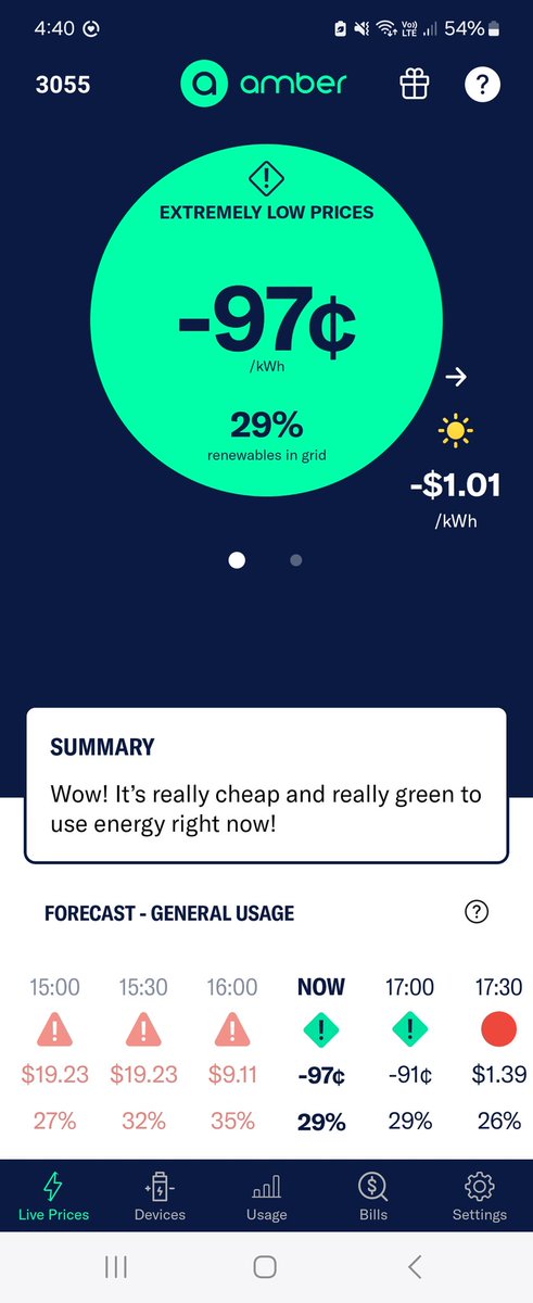 robcatchlove's tweet photo. @dani_giuls @AEMO_Energy Wow price fluctuations going crazy. https://t.co/4QJbnEe2xu