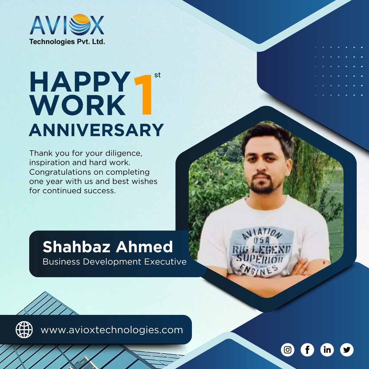 AvioxT's tweet photo. In just one year, he has brought an incredible amount of #passion, #dedication, and #talent to our team. His #hardwork, #positive spirit, and collaborative approach have truly elevated our #workenvironment.😃🥳

Here's to a fantastic #year and many more to come!🥂👏 https://t.co/5adDEDwp37