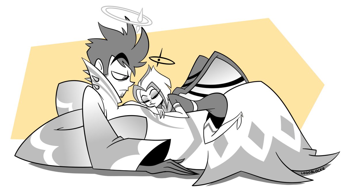 😇 #HazbinHotel #HazbinHotelAdam
#HazbinHotelLute #Guitarspear
