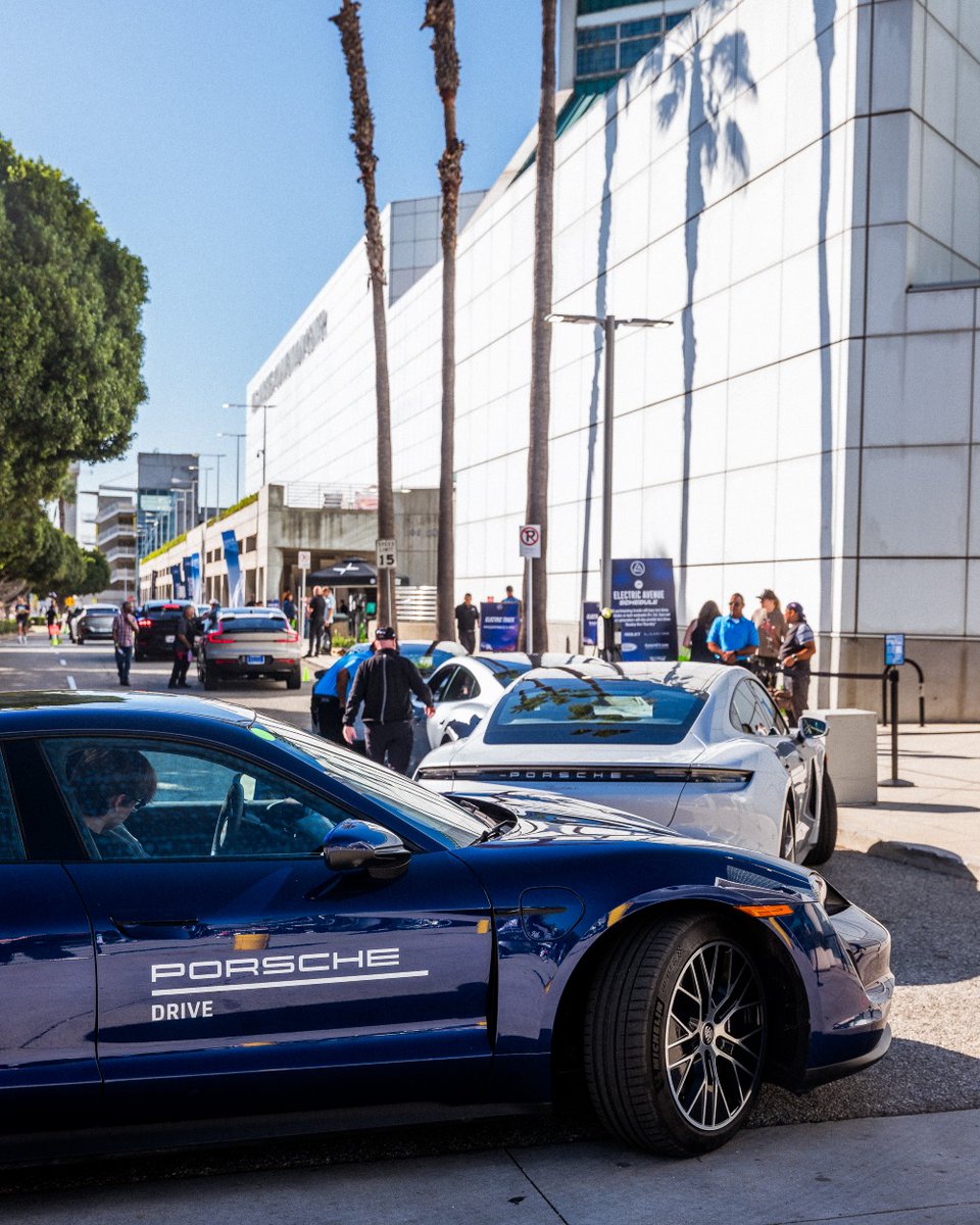 #electric Avenue was buzzing as attendees had the opportunity to get behind the wheel and test #Drive their favorite #EV on a 1-mile course!  Did you get a chance to take a drive? 

#LAAutoShow #AllRoadsLA #Porsche 
#luxurylifestyle #luxurytravel #Car #Automotive #USA #NewsUpdate
