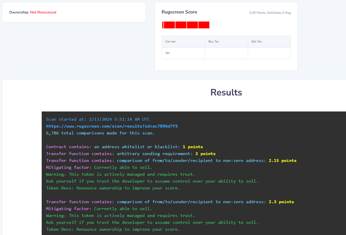 RugScreen tweet media