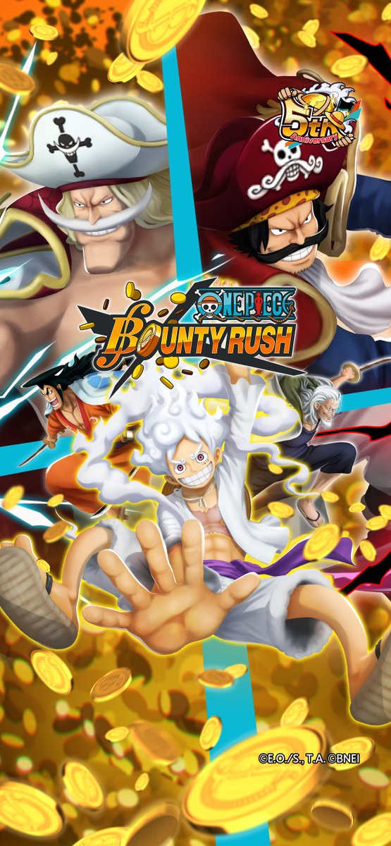 OPBR_global's tweet photo. [5th Anniversary Live Broadcast Part 2]
We're updating the title screen on 2/14!
We'll also be gifting iPhone, Android &amp; PC wallpapers, plus icons for social media!
Give them a try!

#BountyRush
#ONEPIECE https://t.co/FKSDxhS6Q8
